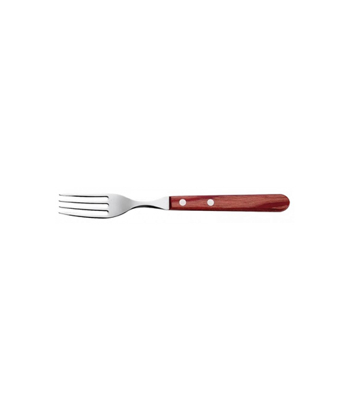 STEAK FORK WITH WOODEN HANDLE 21102/070