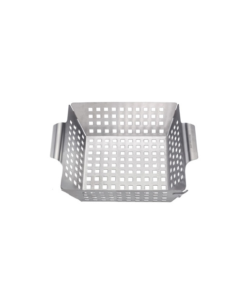 PERFORATED GRILL BASKET WITH HANDLES SS 1588