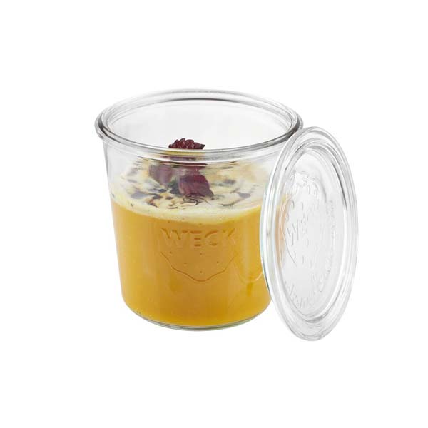 JAR WITH GLASS LID 41589