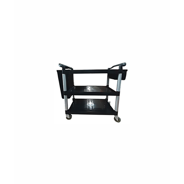 TROLLEY 3FLOOR BLACK WITH BRAKE