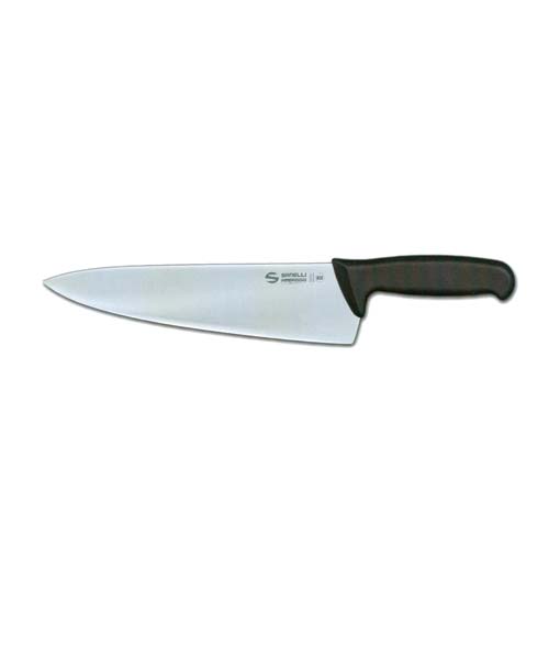 CHEF'S KNIFE WIDE BLACK HANDLE