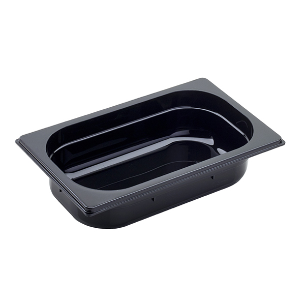 ΛΕΚΑΝΑΚΙ ΜΑΥΡΟ POLΥCARBONATE GASTRONORM 1/4