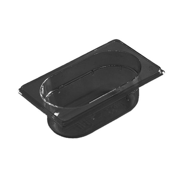 ΛΕΚΑΝΑΚΙ ΜΑΥΡΟ POLΥCARBONATE GASTRONORM 1/9