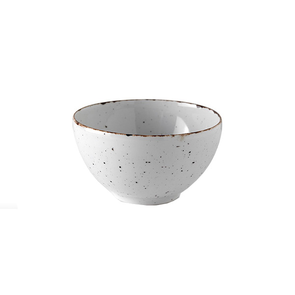 BOWL WHITE DOTS