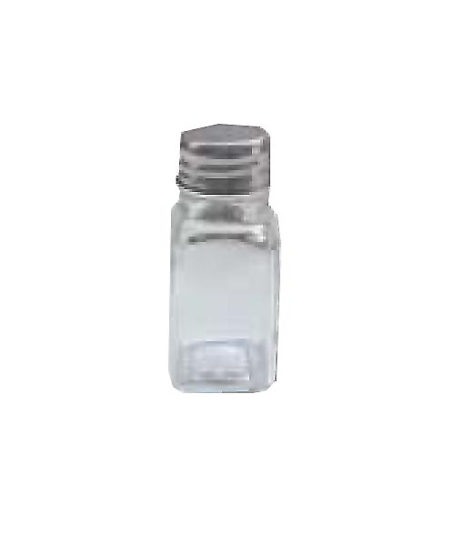 SALT SHAKER GLASS SQUARE COK