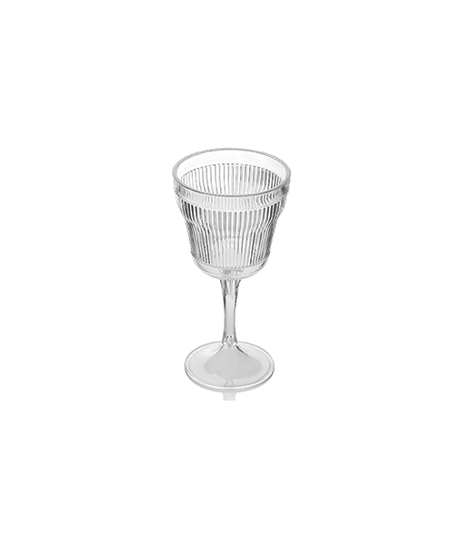 TRANSPARENT GLASS WITH BAROK FOOT