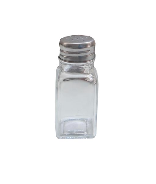 SALT CELLAR WITH GLASS LID 12114 INOX