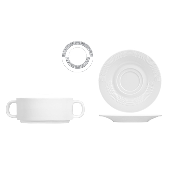 STACKABLE CONSOMME BOWL & APOLLO PLATE