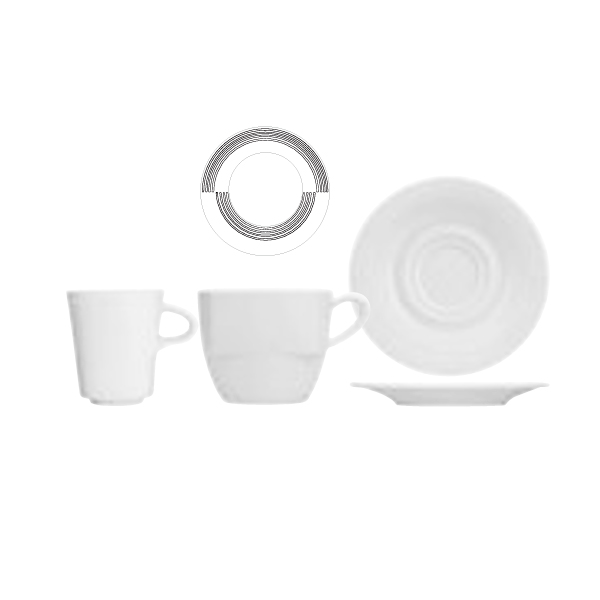 ESPRESSO/COFFEE CUP & ESPRESSO/COFFEE PLATE APOLLO/COSMOS
