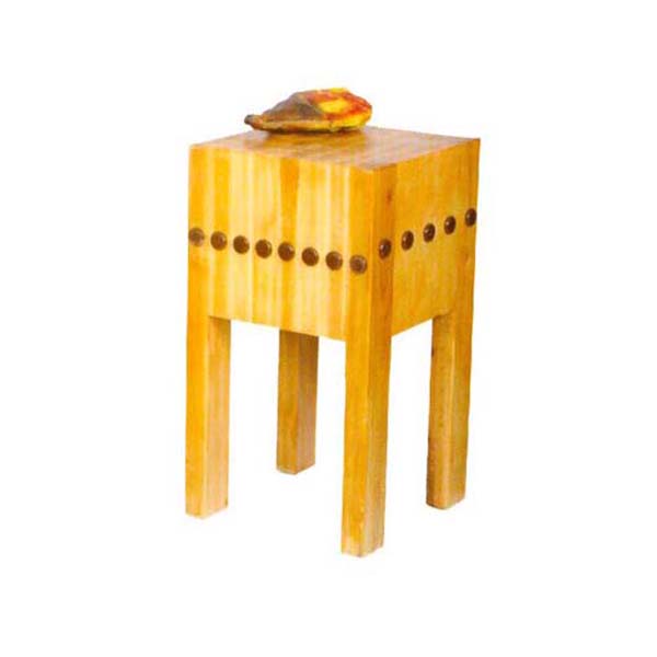 WOODEN MEAT STUMP