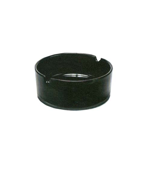ASHTRAY ROUND BLACK