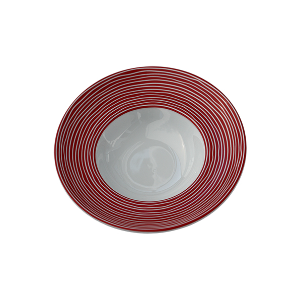 SPAGHETTI PLATE RED STRIPE