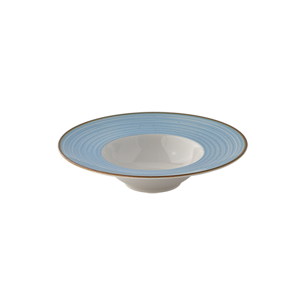 SPAGHETTI PLATE BLUE STRIPE