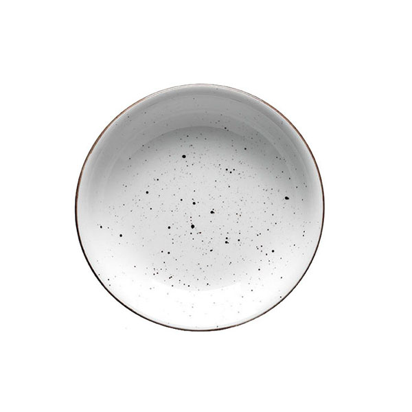 DEEP WHITE DOTS SAUCER