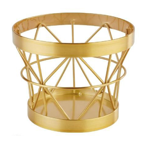 GOLD METAL BASKET BASE 44476