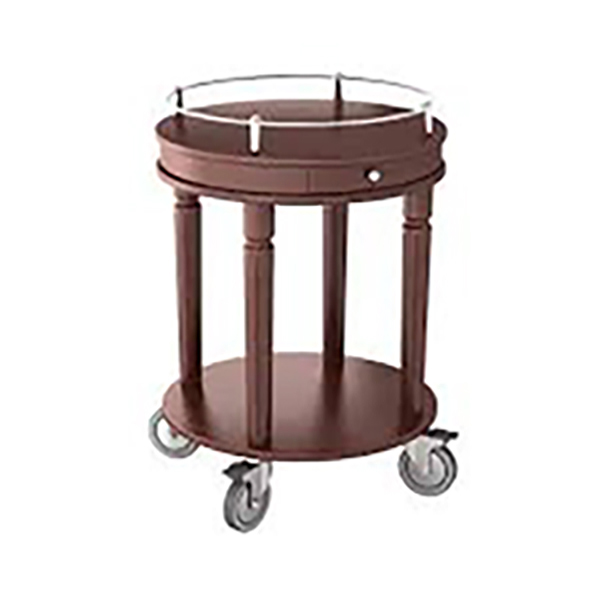 ROUND WOODEN TROLLEY 58888-00