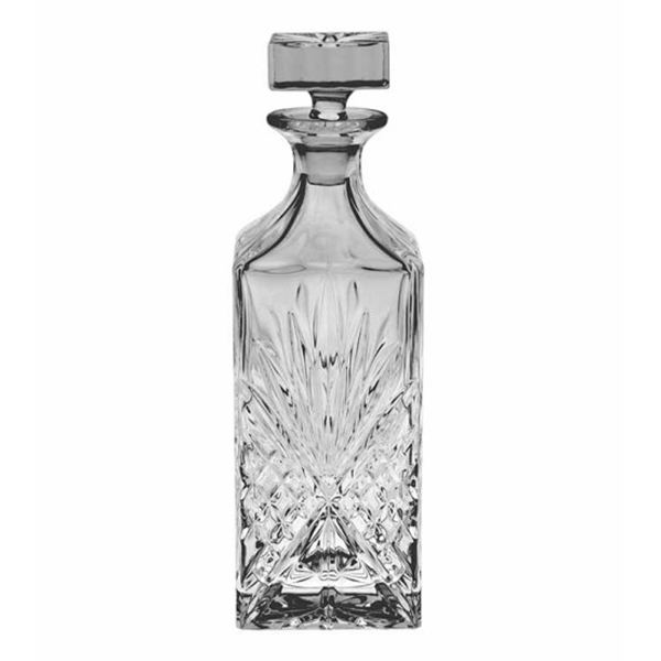 BOTTLE SQUARE HALF FLOWER BOTTLE