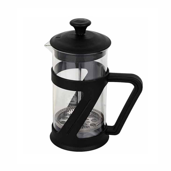 COFFEE POT WITH PISTON GLASS WITH PLASTIC HANDLE