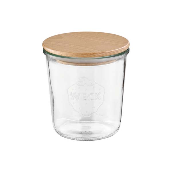 JAR WITH WOODEN LID 41589