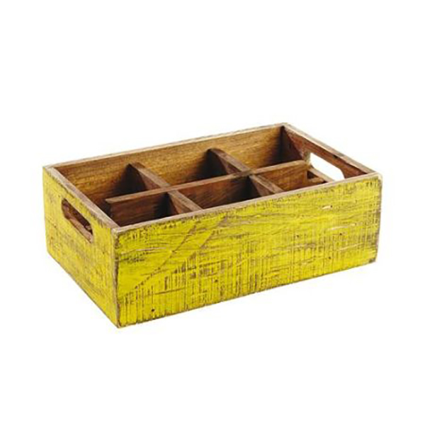 ΒΑΣΗ ΞΥΛΙΝΗ 6 ΘΕΣΕΩΝ ΚΙΤΡΙΝΗ 41639