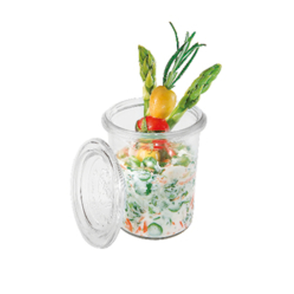 GLASS JAR WITH LID