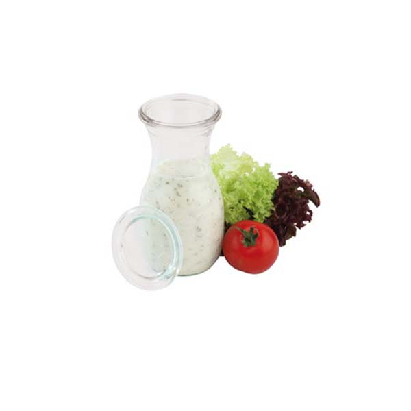 GLASS CANOE WITH LID 41589