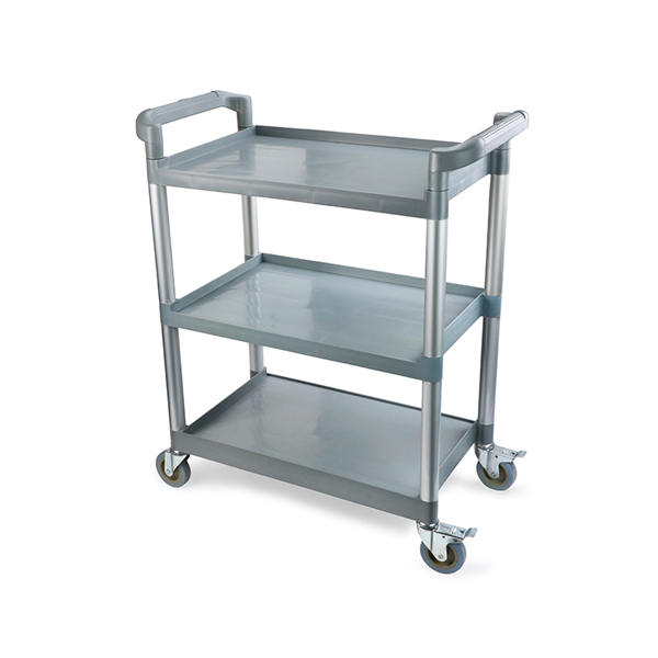 TROLLEY 3FLOOR PLASTIC GREY